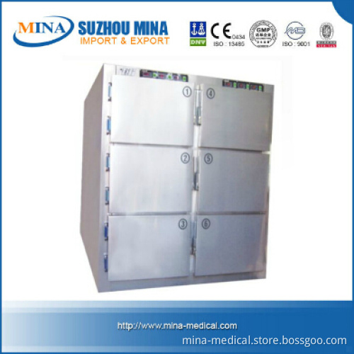 (MINA-HH09C) 6 Bodies Stainless Steel Corpse Freezer